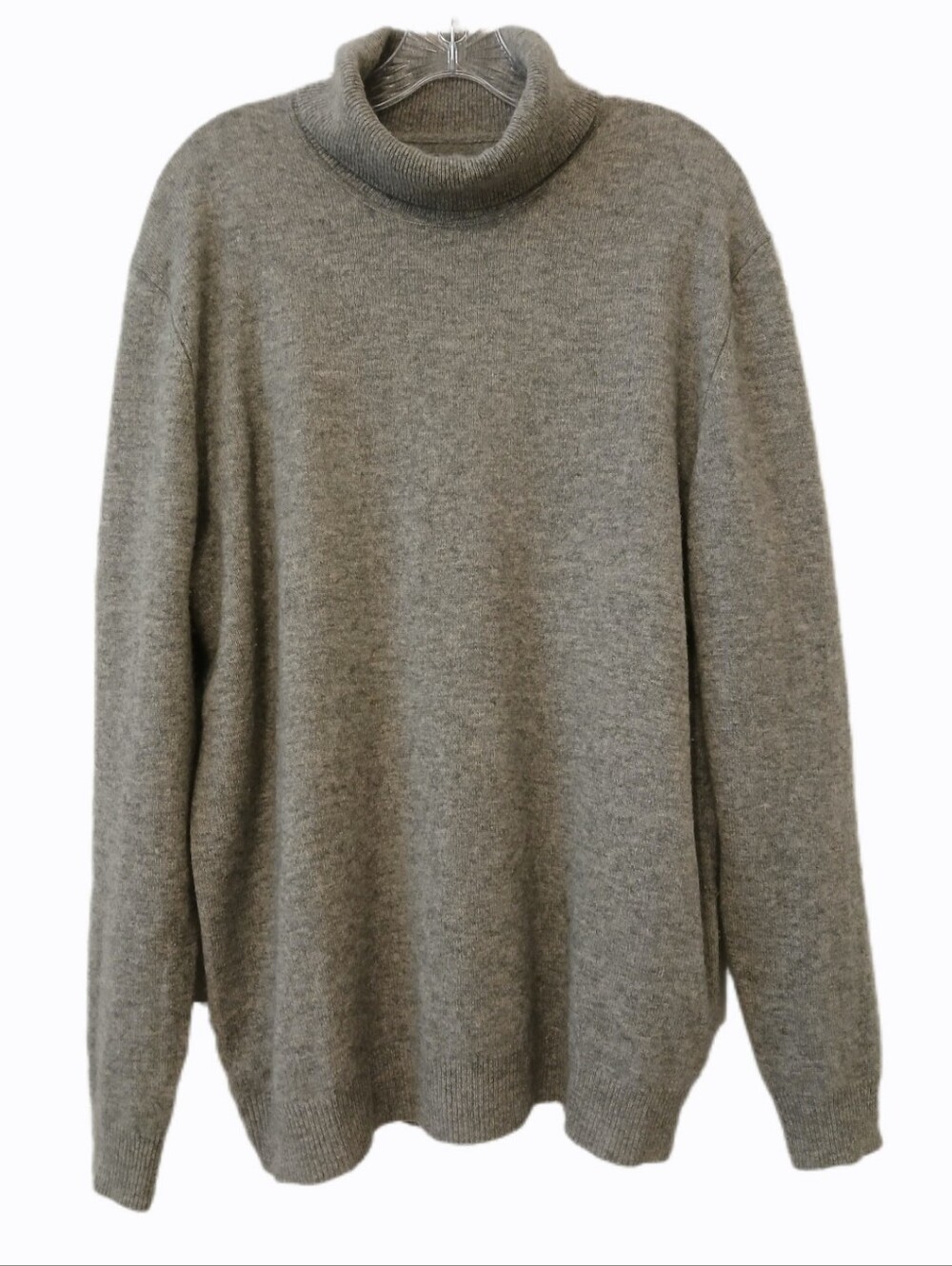 Charter Club Large 100% Cashmere Gray Turtleneck Sweater